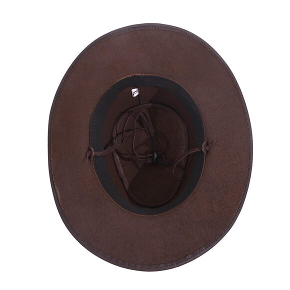 6289 Premium Chocolate Bown Leather Cowboy Hat- Western Style, Uv main image 8